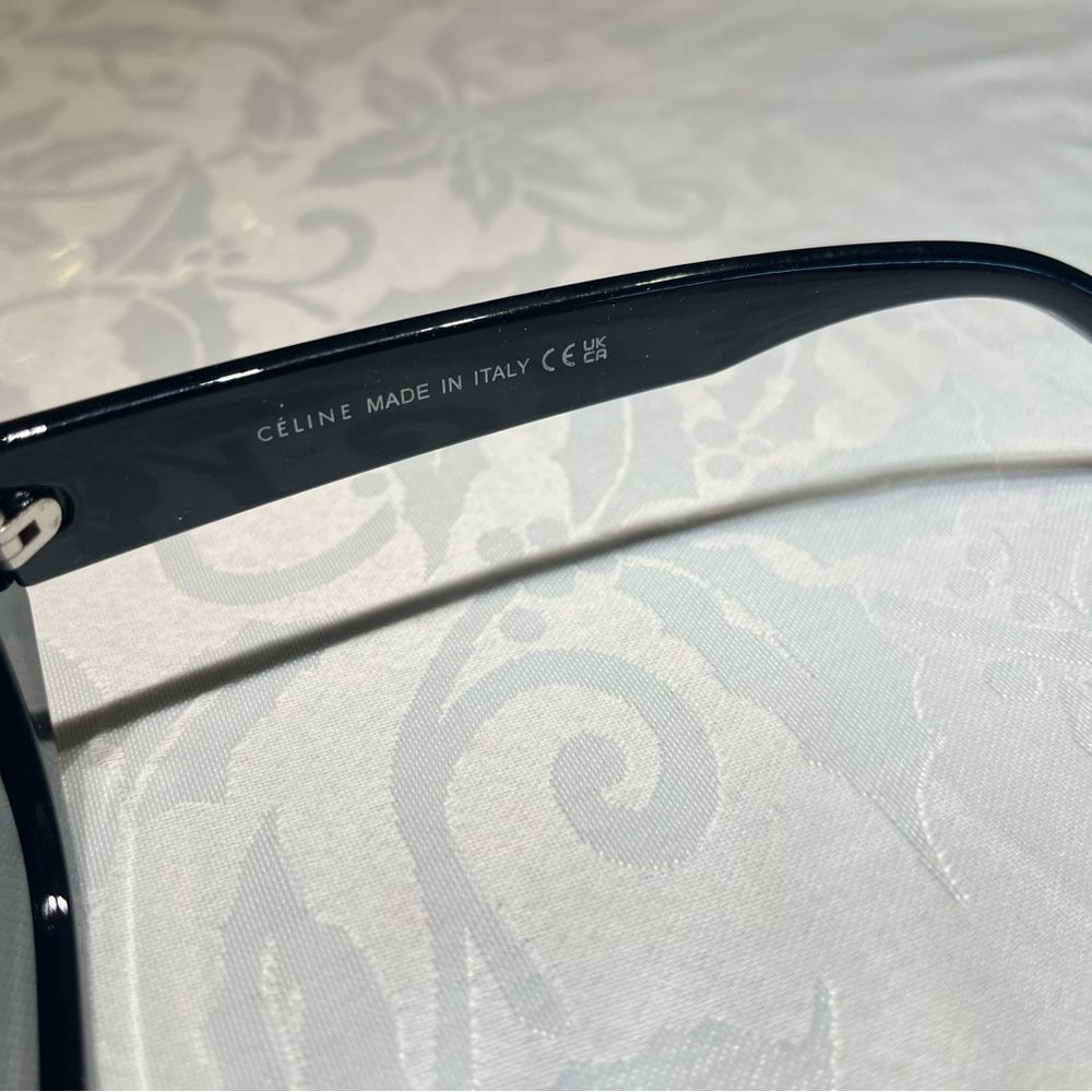 Celine Black Oval Women's Sunglasses - Picture 4 of 5